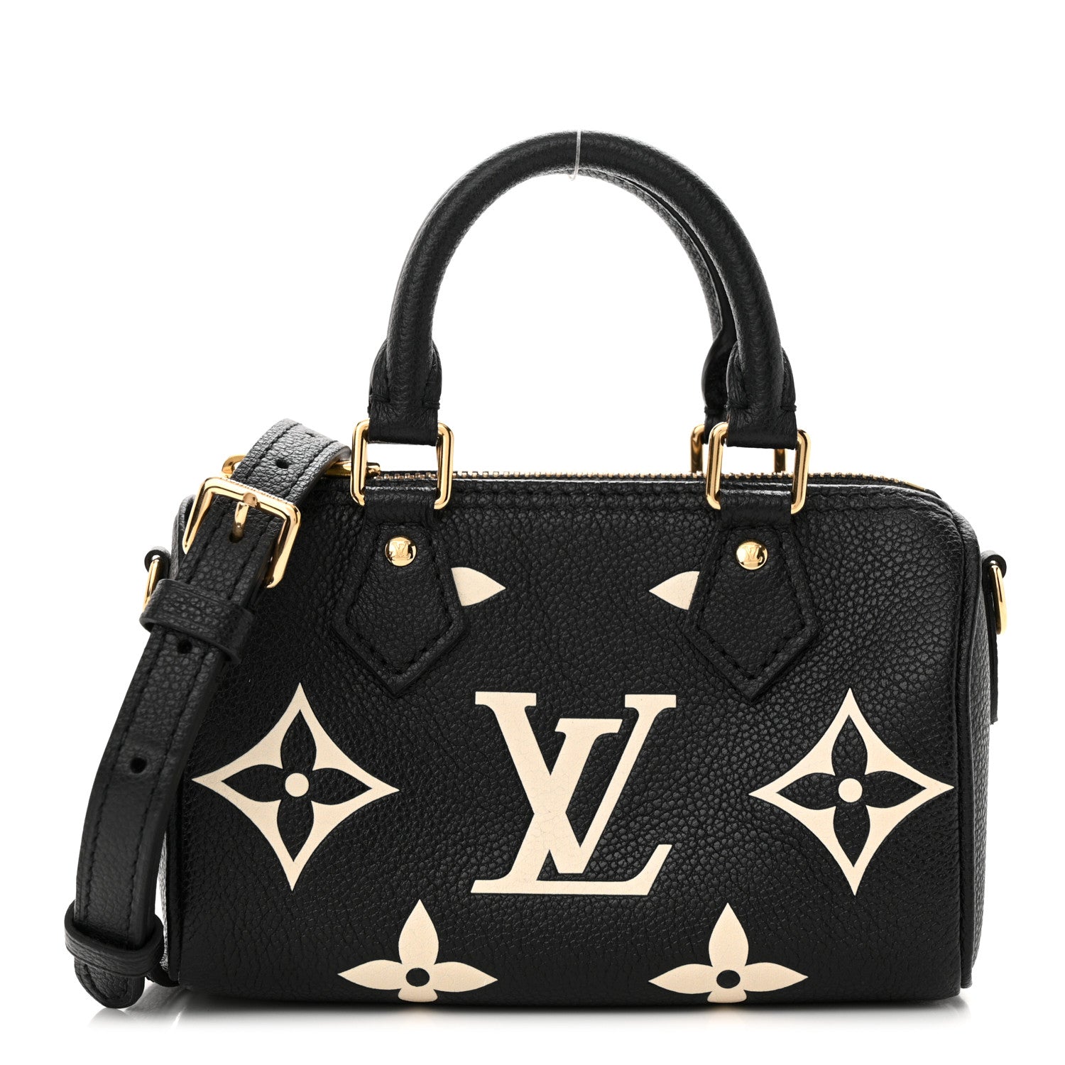 Louis Vuitton Empreinte Monogram Giant Nano Speedy Black Beige 1 of 10