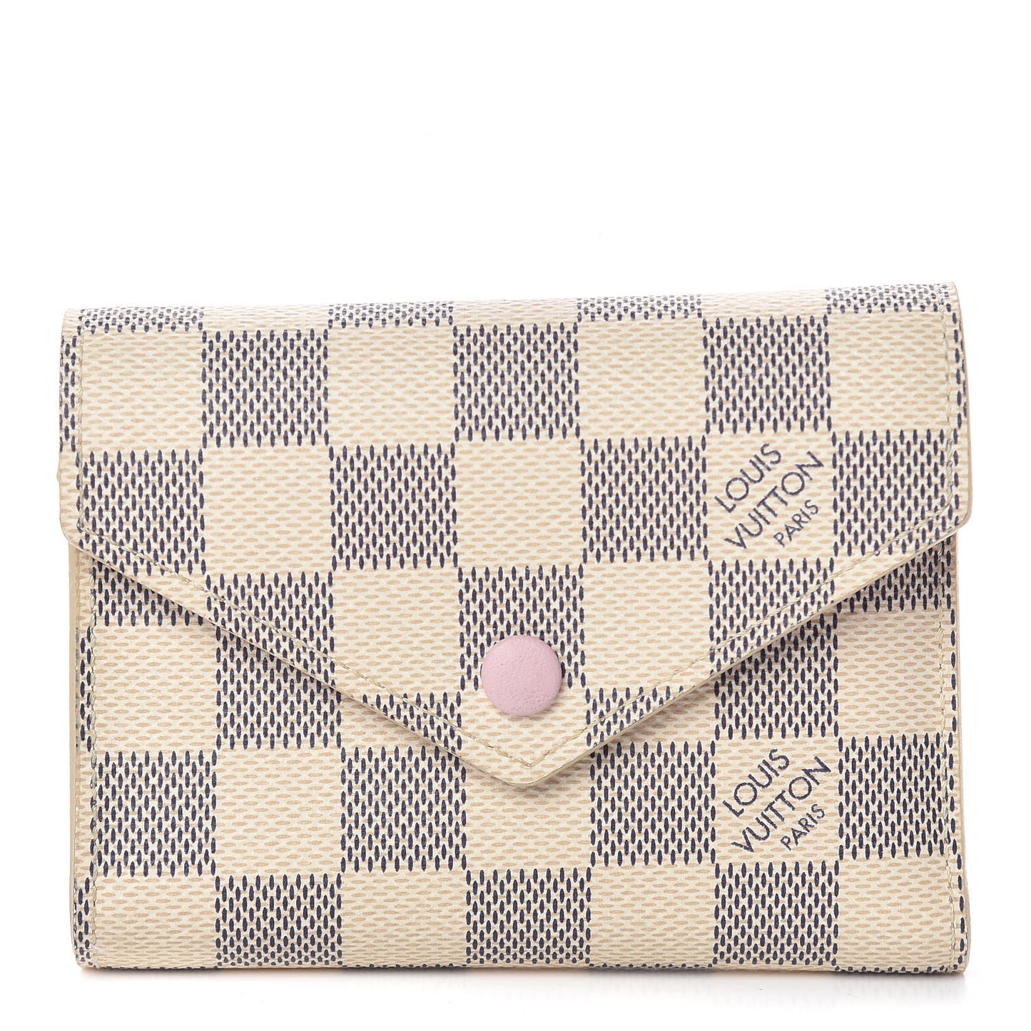 Damier Azur Victorine Wallet Rose Ballerine
