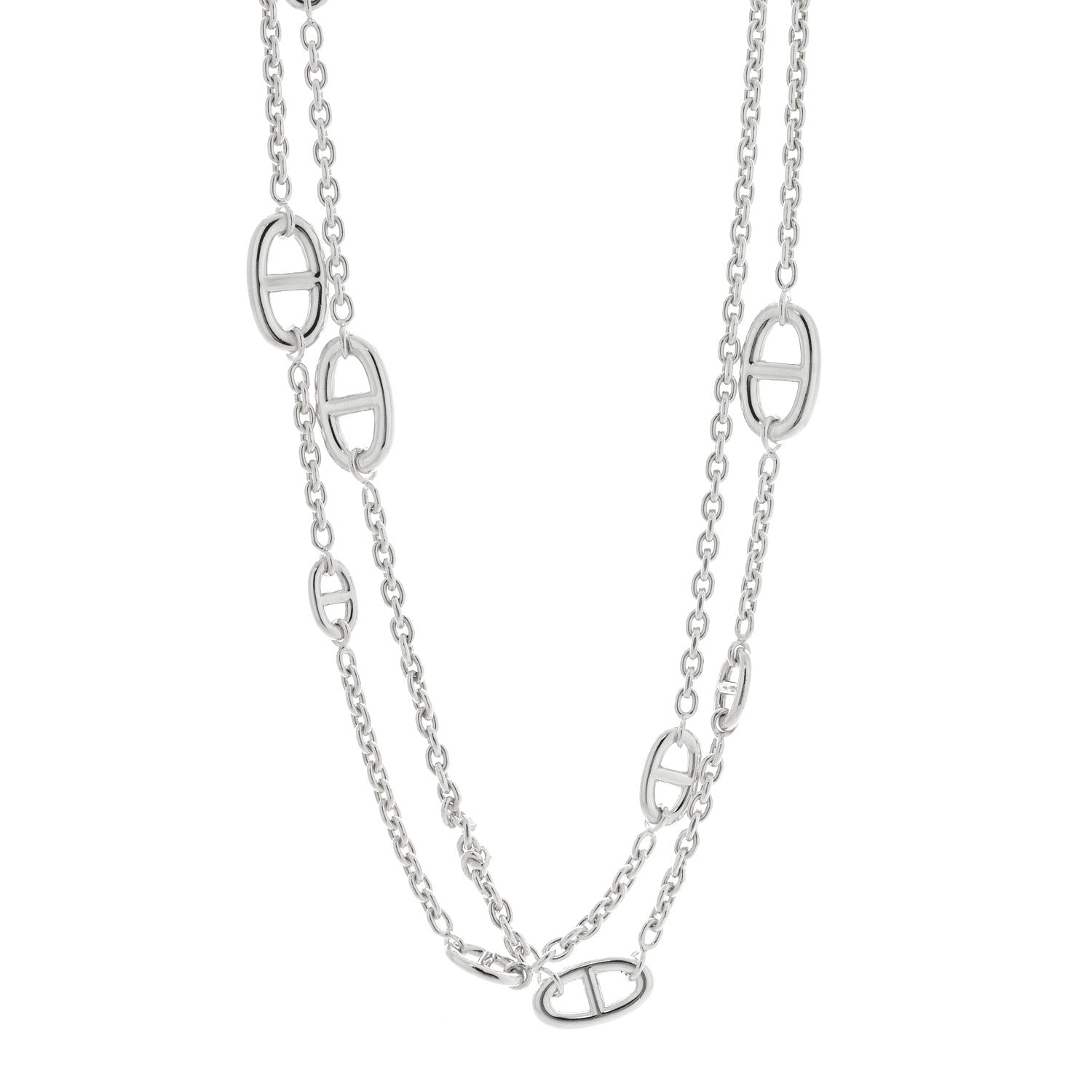 Hermes Sterling Silver Farandole Necklace 120 1 of 5
