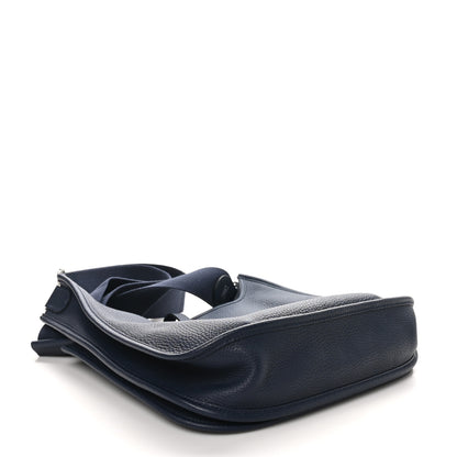 Hermes Taurillon Clemence Evelyne III PM Bleu Nuit 4 of 10