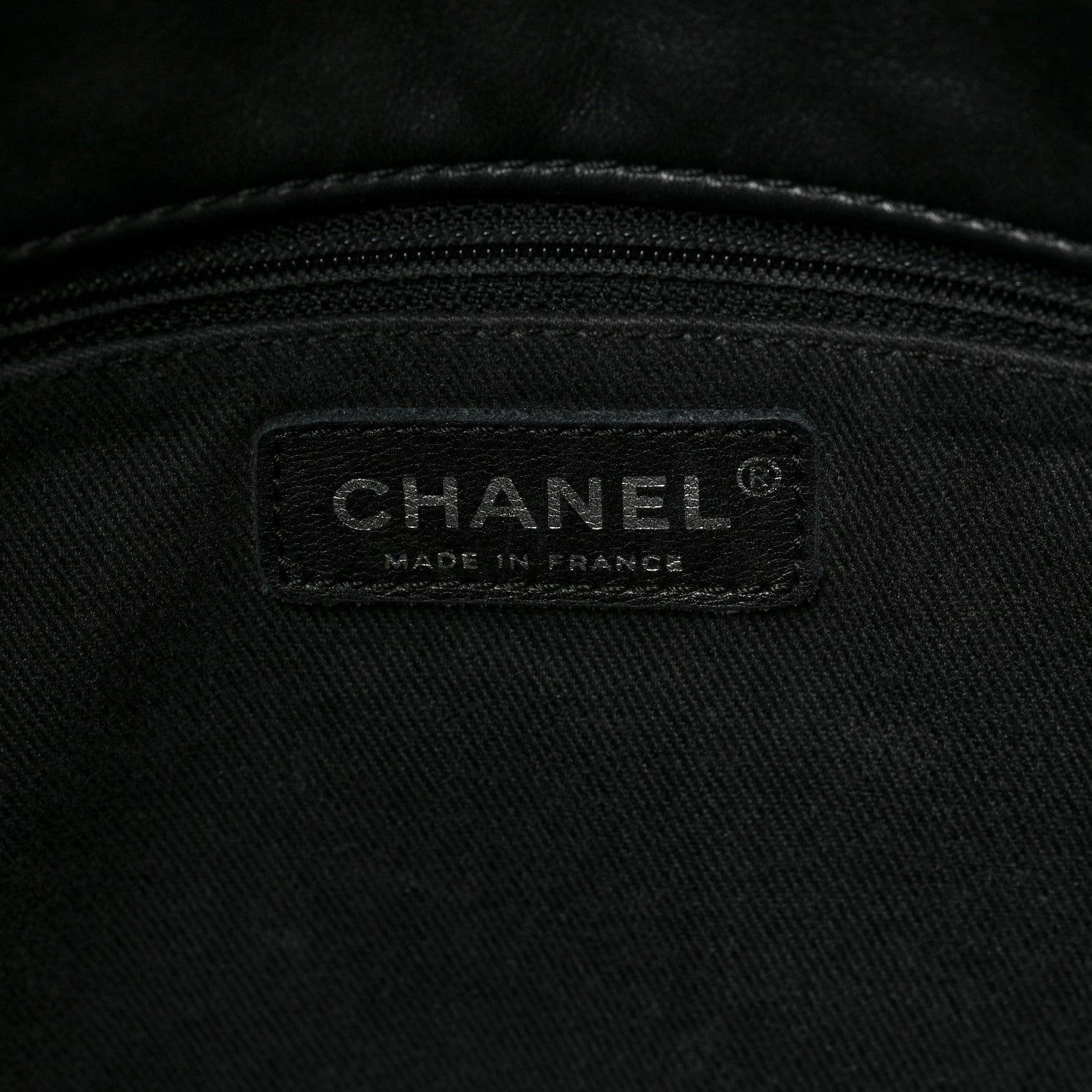 Chanel Calfskin Stitched Large Expandable Flap Bag Black 7 of 10