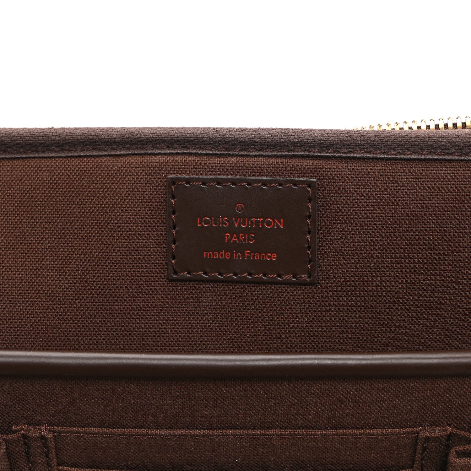 Louis Vuitton Damier Ebene Porte Ordinateur Sabana NM Computer Case 6 of 10