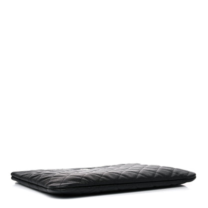 Chanel Caviar Quilted Medium Cosmetic Case Black 4 of 9
