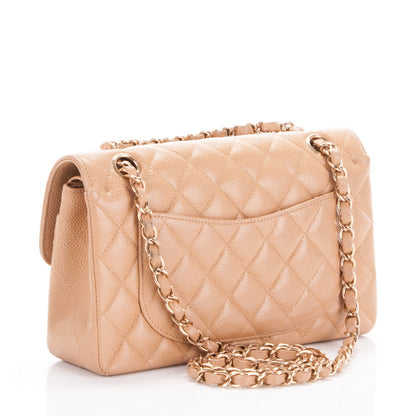 Chanel Caviar Quilted Small Double Flap Beige 4 of 8