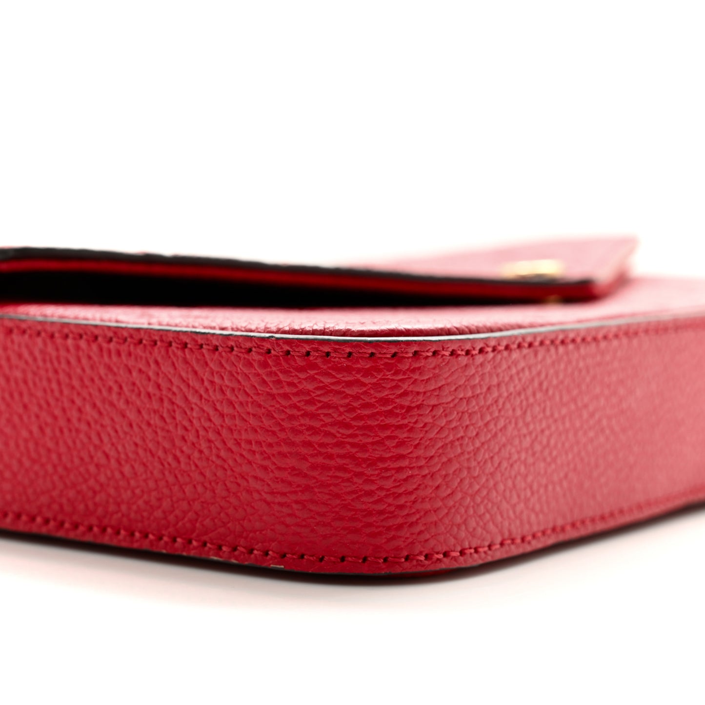 LOUIS VUITTON Empreinte Pochette Felicie Chain Wallet Cherry