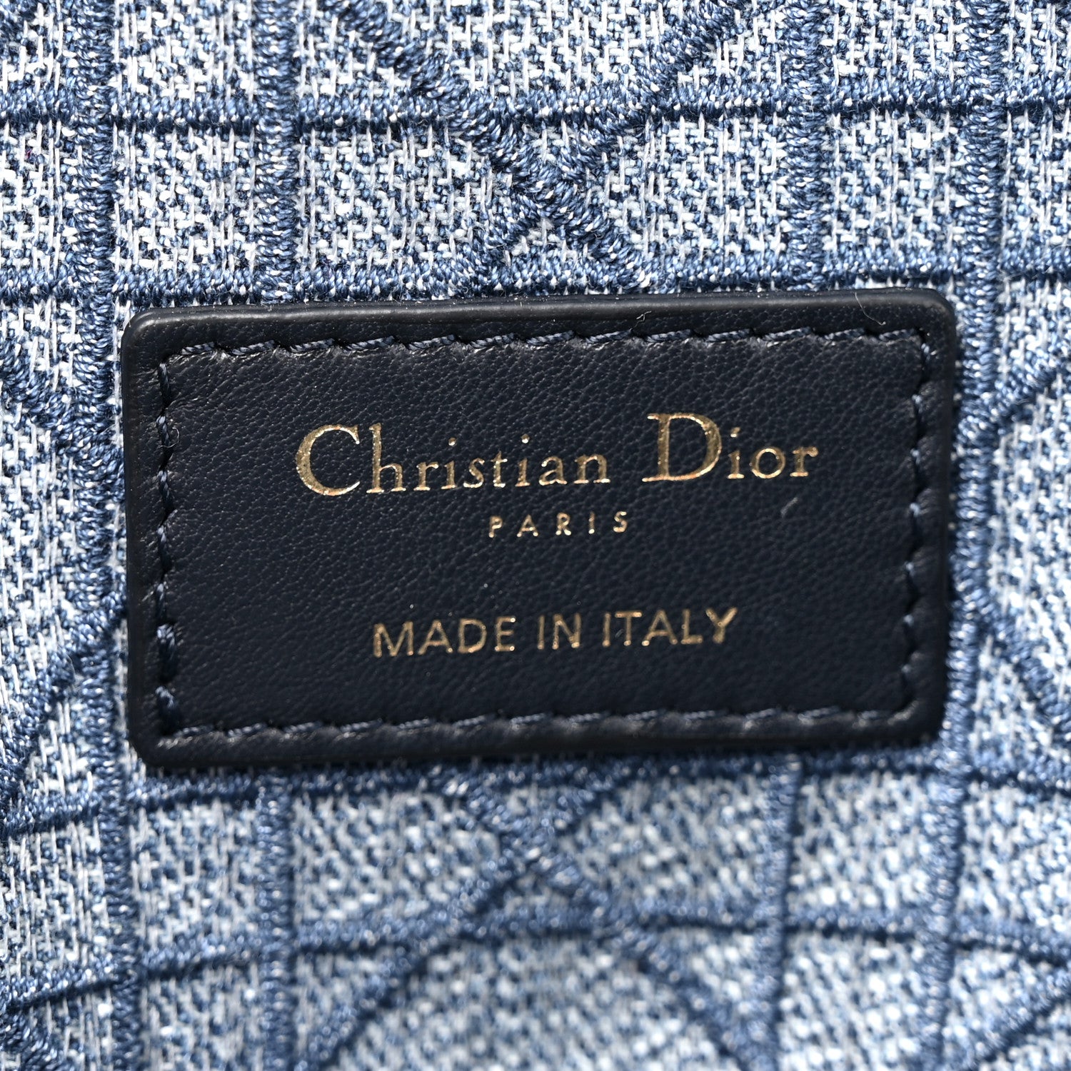 Christian Dior Denim Cannage Small Caro Bag Blue 6 of 9