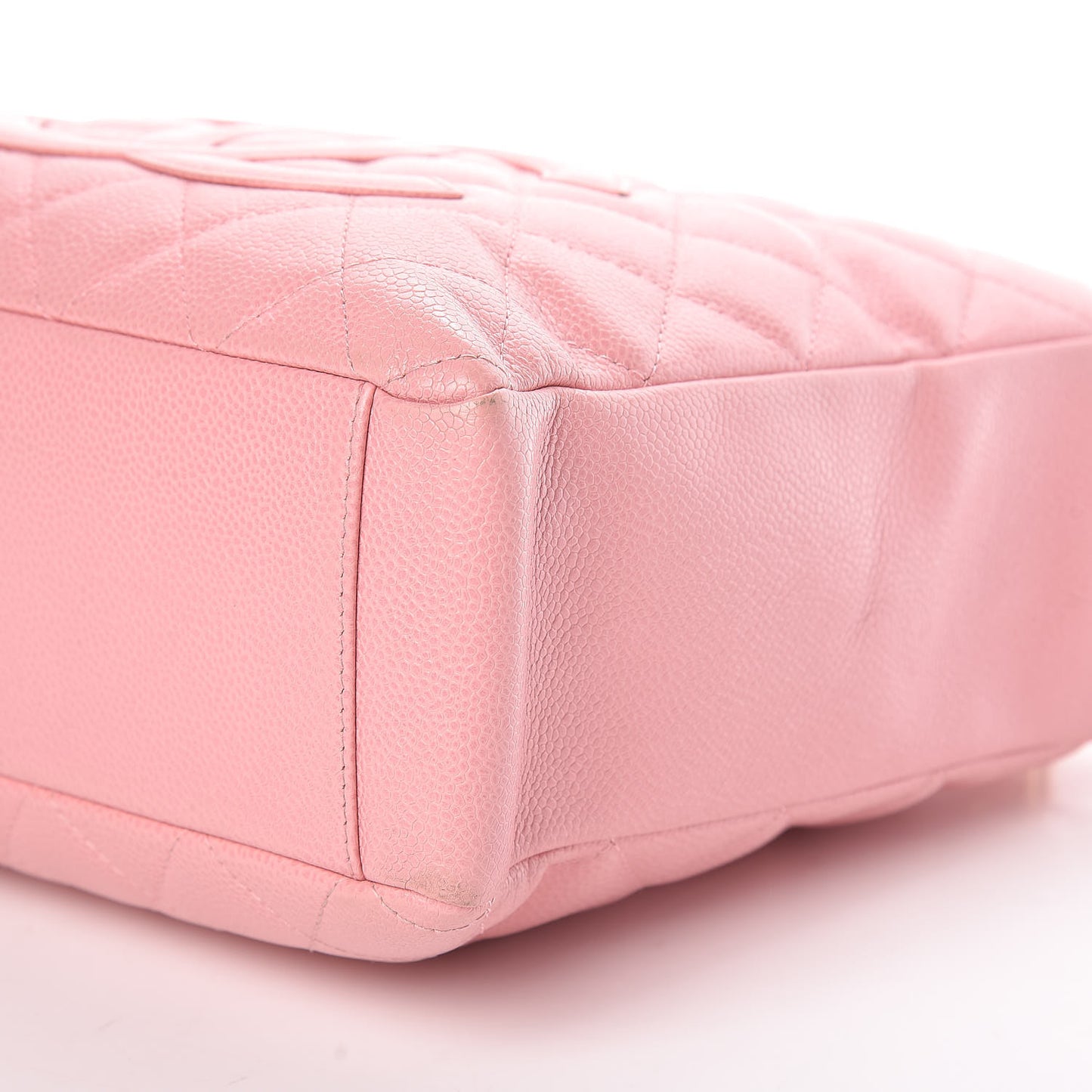 Caviar Quilted Petit Shopping Tote PST Pink