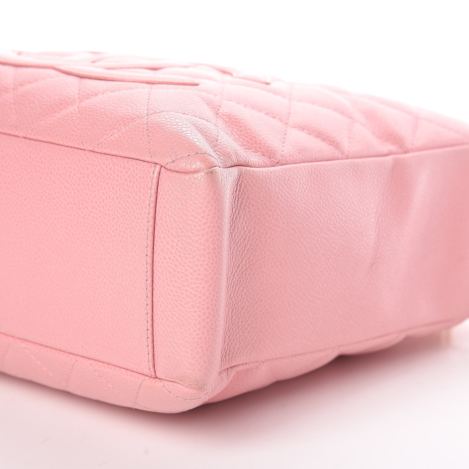 Chanel Caviar Quilted Petit Shopping Tote PST Pink 6 of 10