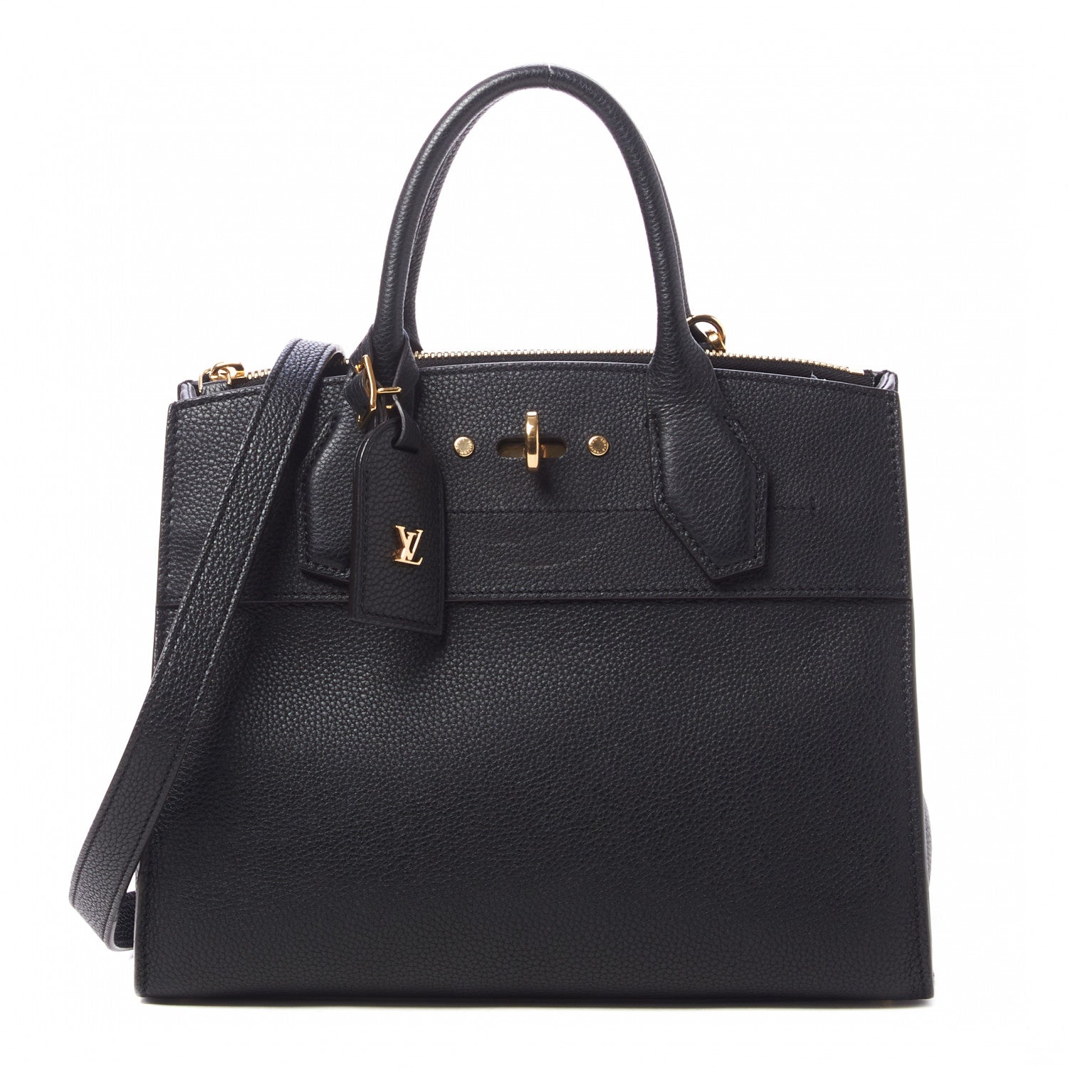 Louis Vuitton Taurillon City Steamer PM Black 1 of 9