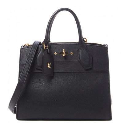 Louis Vuitton Taurillon City Steamer PM Black 1 of 9
