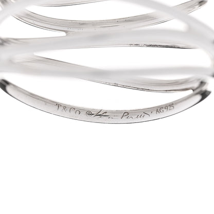 Tiffany Sterling Silver Elsa Peretti 5 Row Wave Ring 53 6.5 4 of 4