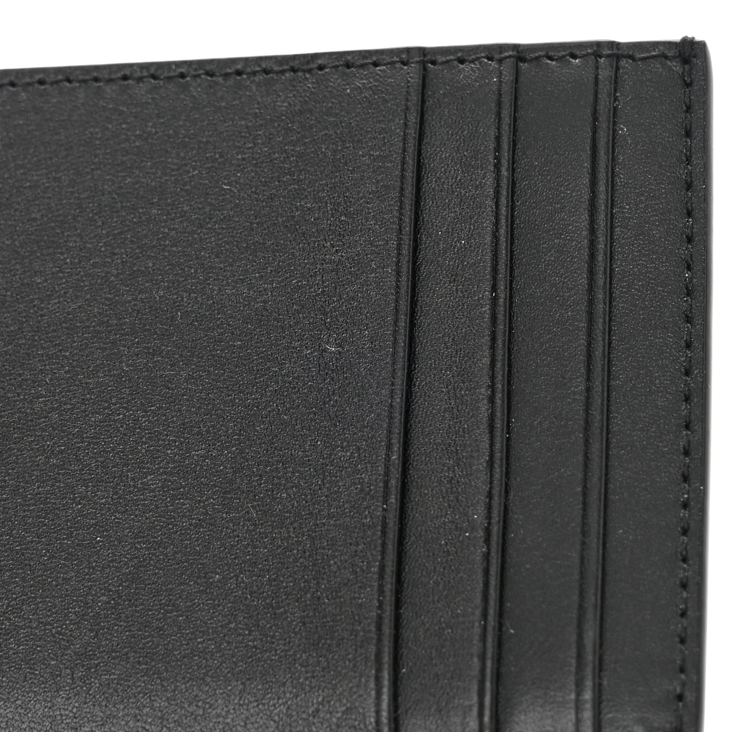 Calfskin Python Embossed Monogram Uptown Chain Wallet Black