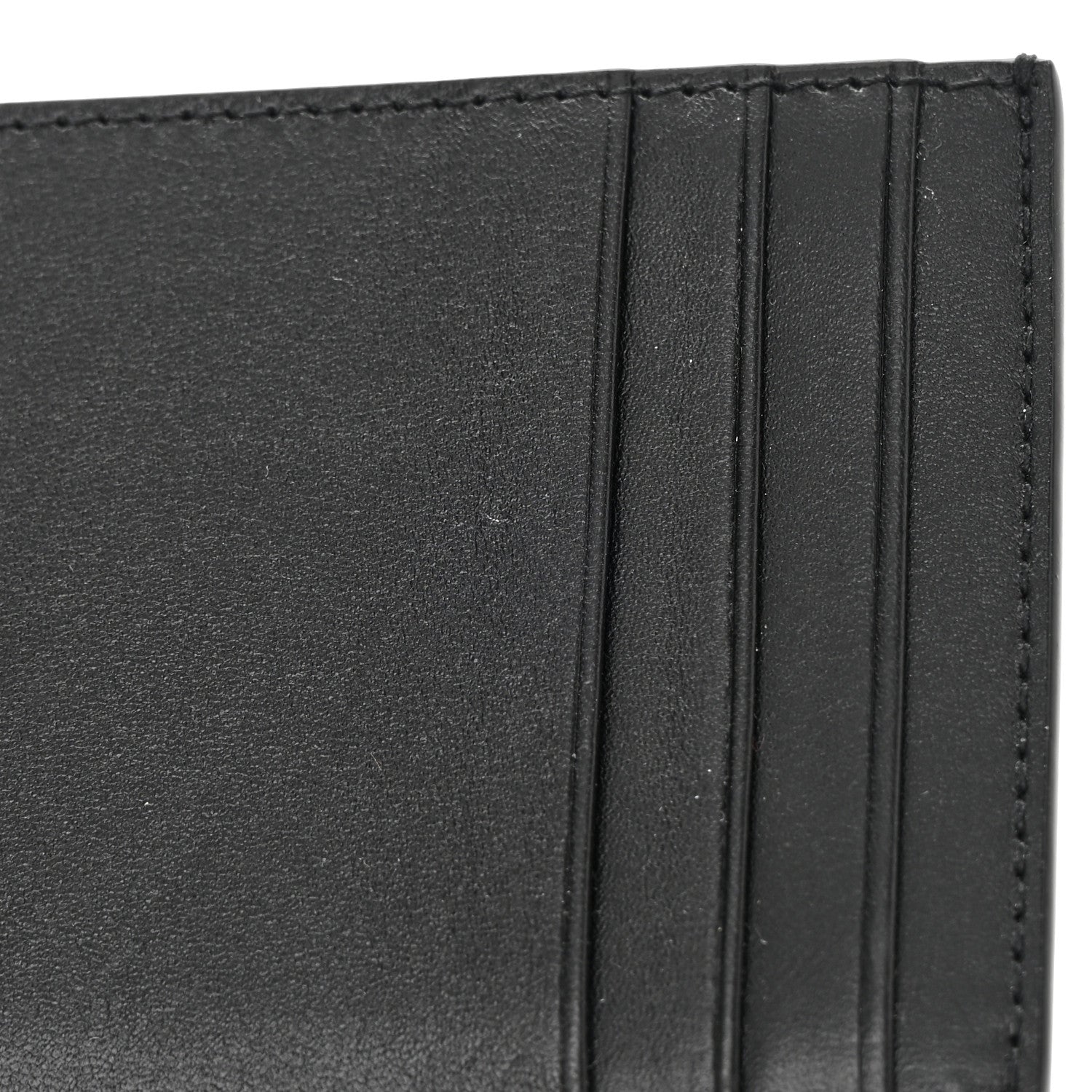 Saint Laurent Calfskin Python Embossed Monogram Uptown Chain Wallet Black 11 of 13