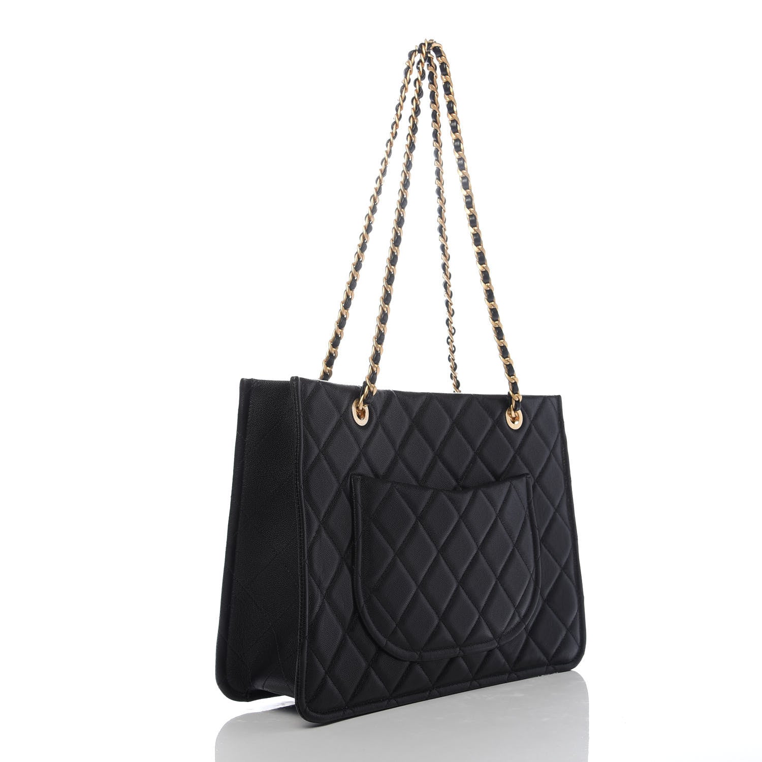 Chanel Caviar Quilted Sweet Classic Shopping Tote Black 3 of 10