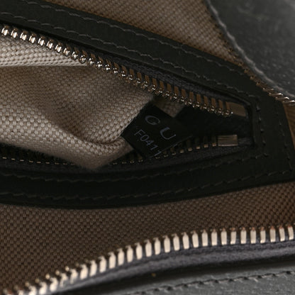 Gucci GG Supreme Monogram Textured Dollar Calfskin Ophidia Shoulder Bag Grey Black Graphite Grey 8 of 11
