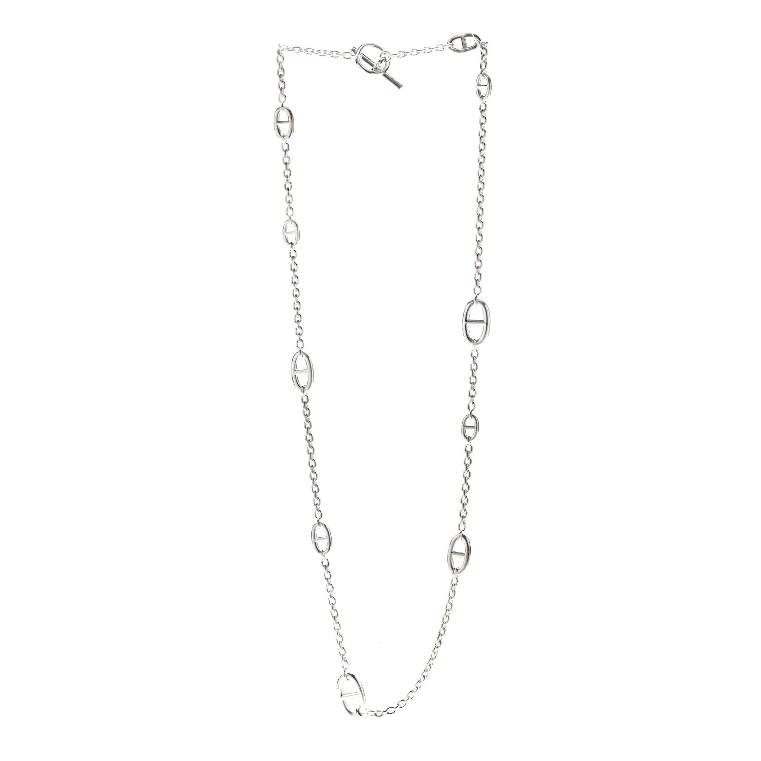 Hermes Sterling Silver Farandole Necklace 80 3 of 6