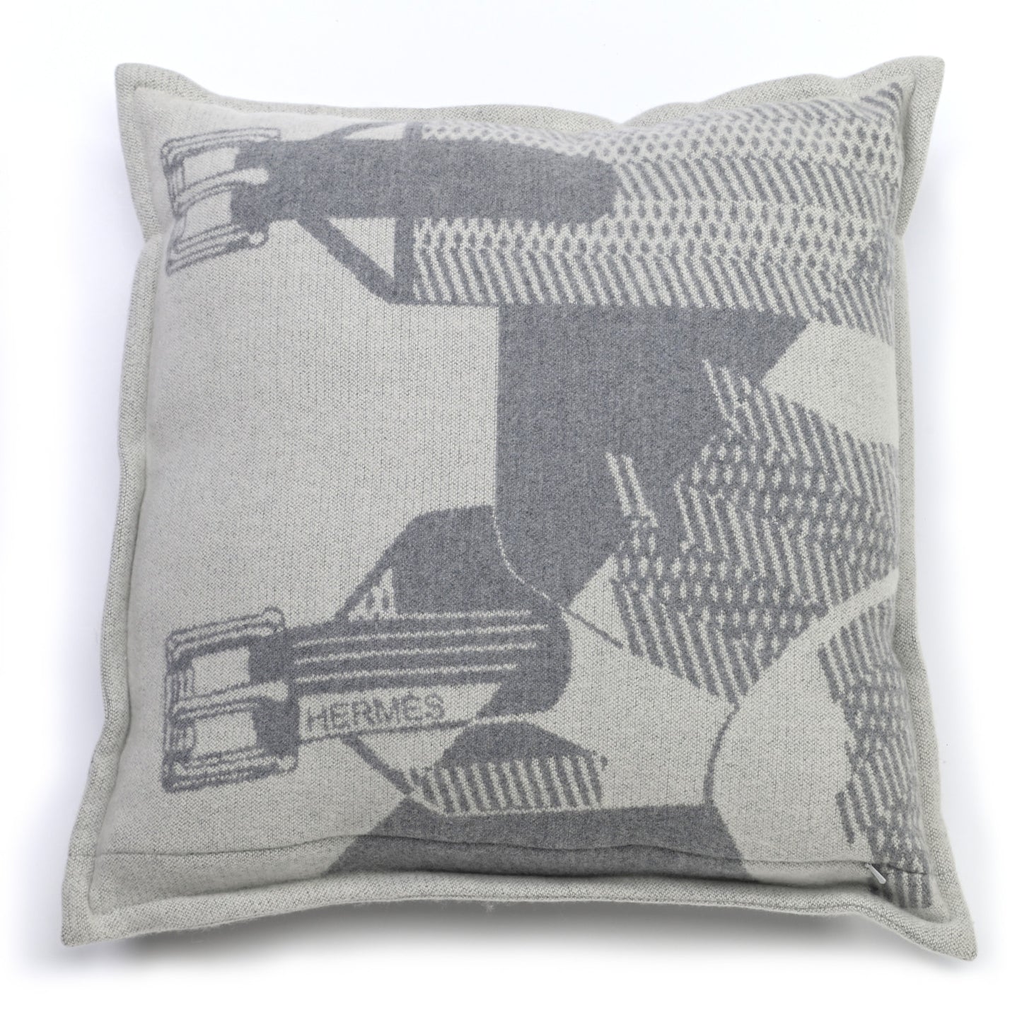 Merino Wool Les Sangles Pillow Gris