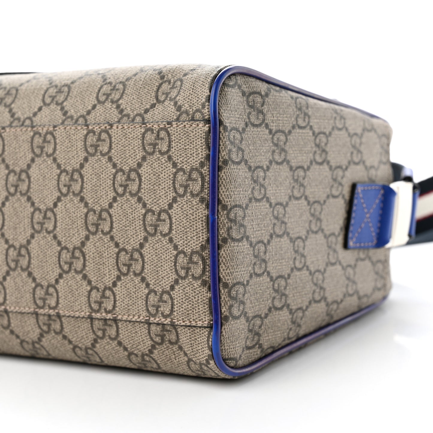 GG Supreme Monogram Kids Dinosaur Top Handle Bag Blue