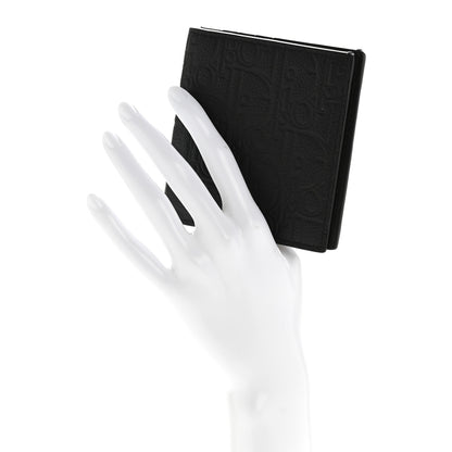 Christian Dior Grained Calfskin Embossed Dior Gravity BiFold Wallet Black 2 of 10
