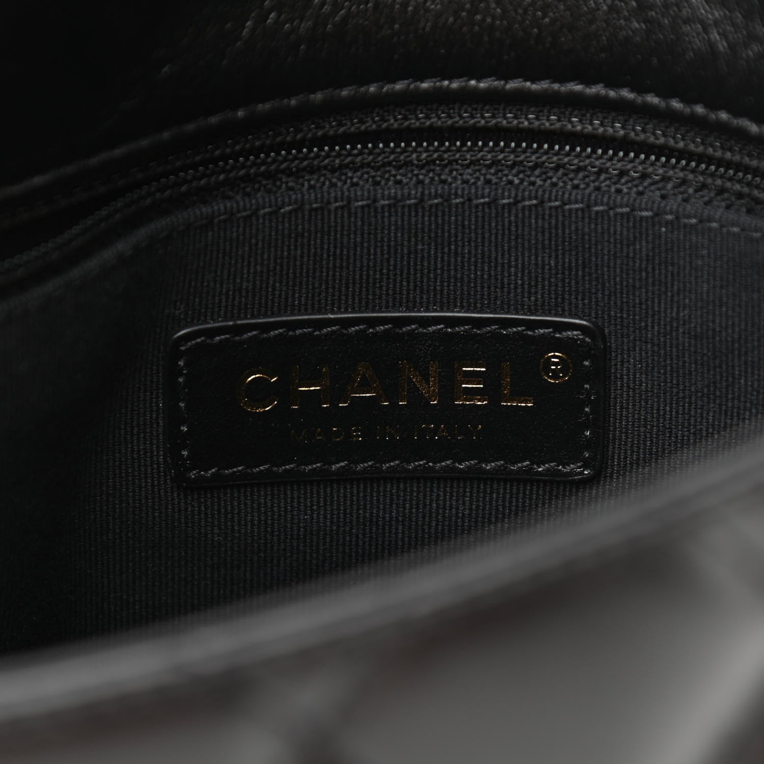 Chanel Lambskin Quilted Small Lacquered Chain Flap Black 6 of 10