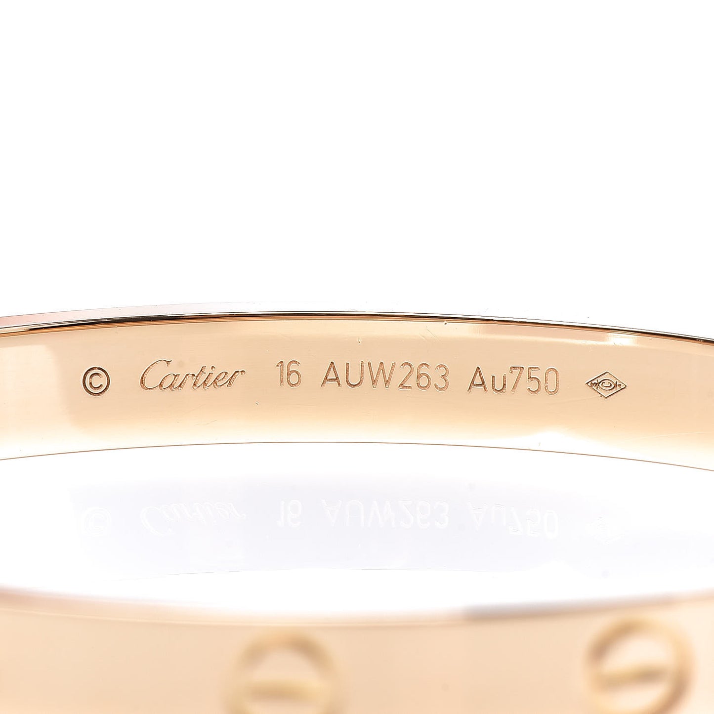 18K Yellow Gold LOVE Bracelet 16