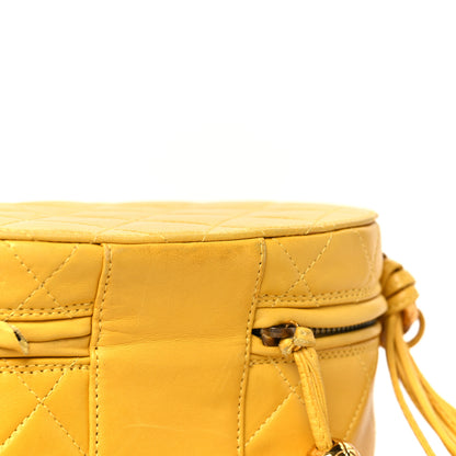Chanel Lambskin Quilted Tassel Shoulder Bag Yellow 11 of 12