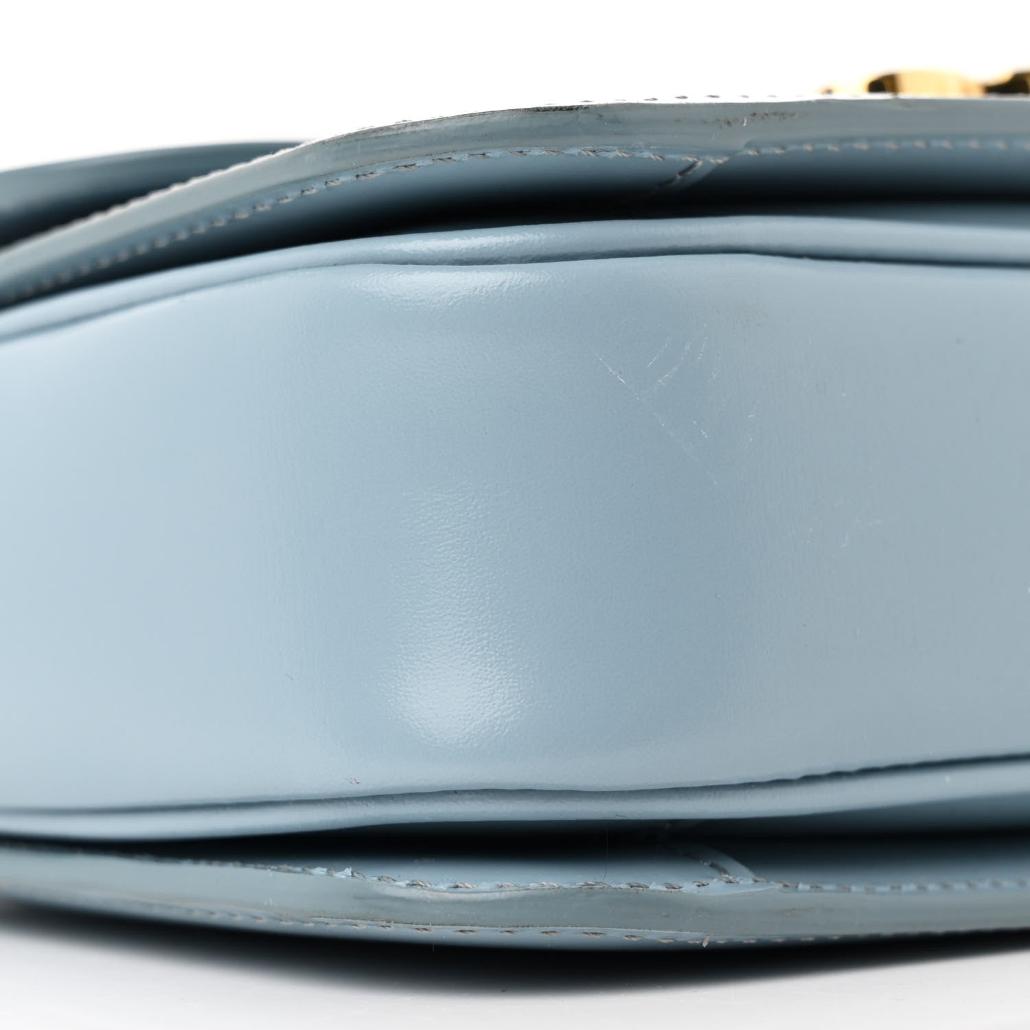 Celine Shiny Calfskin Teen Triomphe California Blue 12 of 14