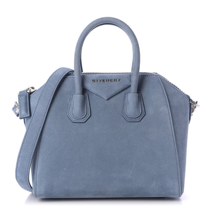 Givenchy Nubuck Mini Antigona Blue 1 of 9