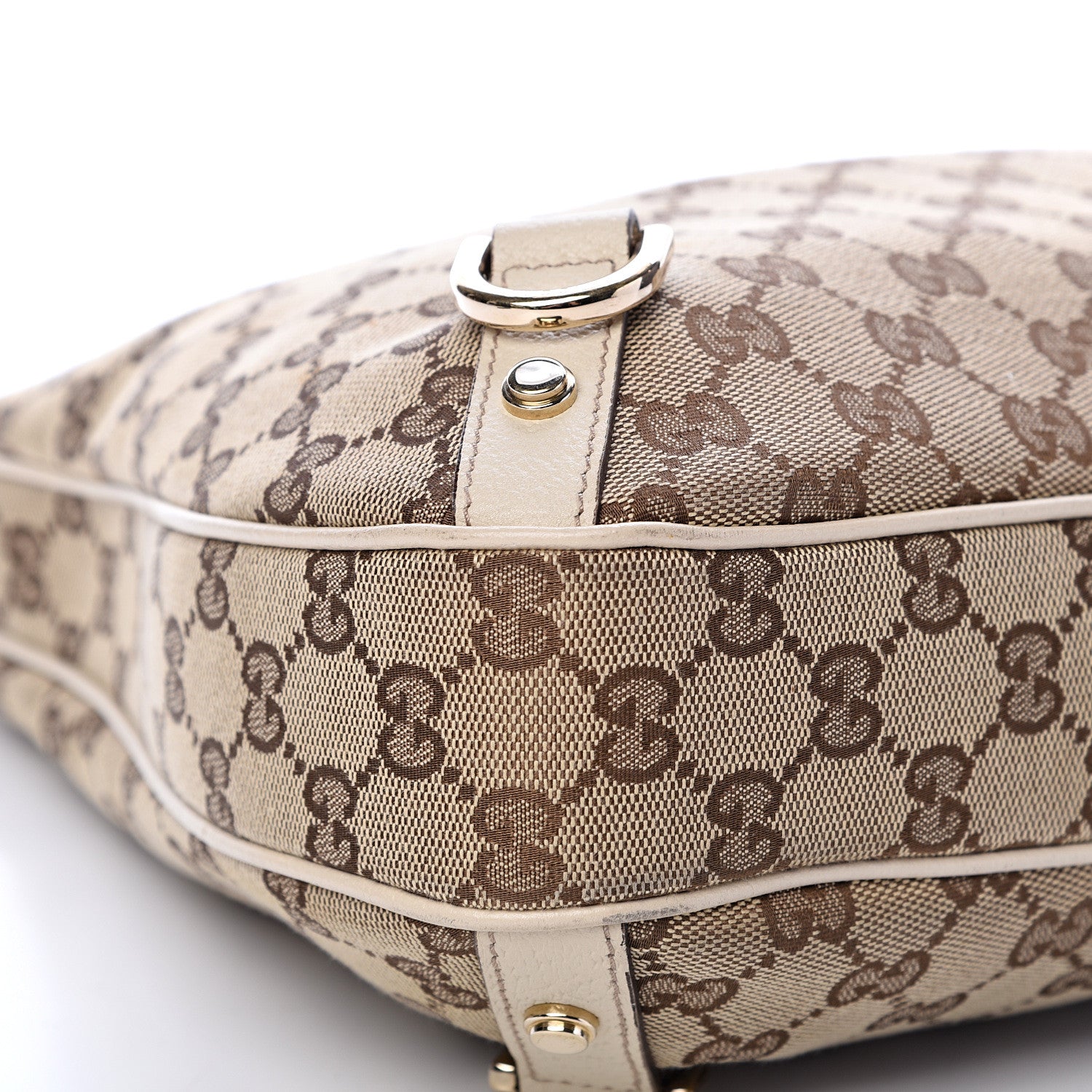 Gucci Monogram Large Abbey D Ring Hobo Off White 8 of 13