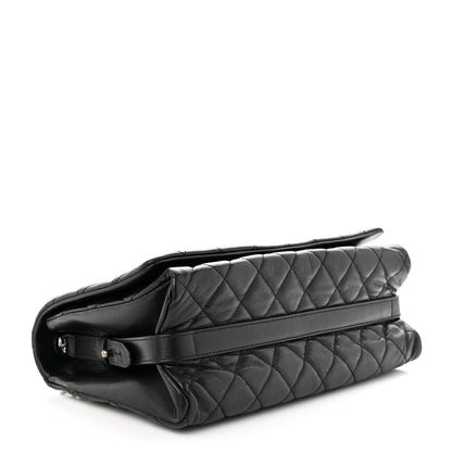 Chanel Goatskin Quilted Large City Rock Flap Black 4 of 12