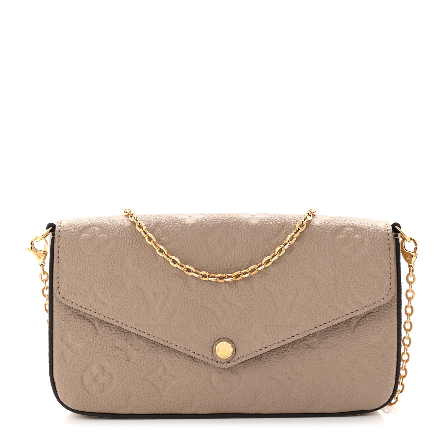 Louis Vuitton Empreinte Pochette Felicie Chain Wallet Tourterelle 1 of 11
