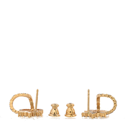 Christian Dior Crystal Clair D Lune Wrap Around Earrings Gold 3 of 5
