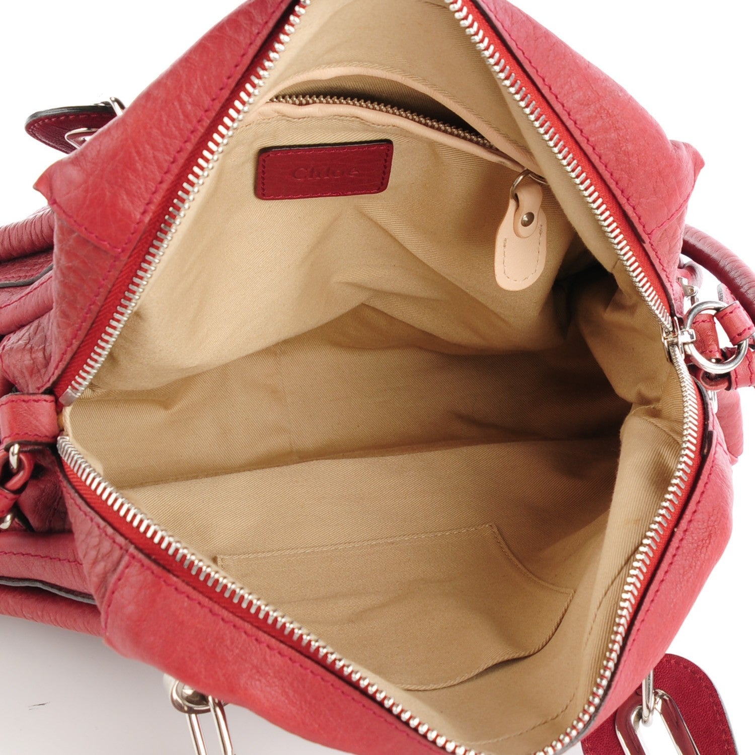 Chloe Calfskin Medium Paraty Red 9 of 11