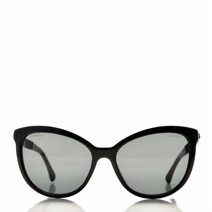 Chanel Crystal Baguette Cat Eye Bijou Sunglasses 5307-B Black 2 of 9
