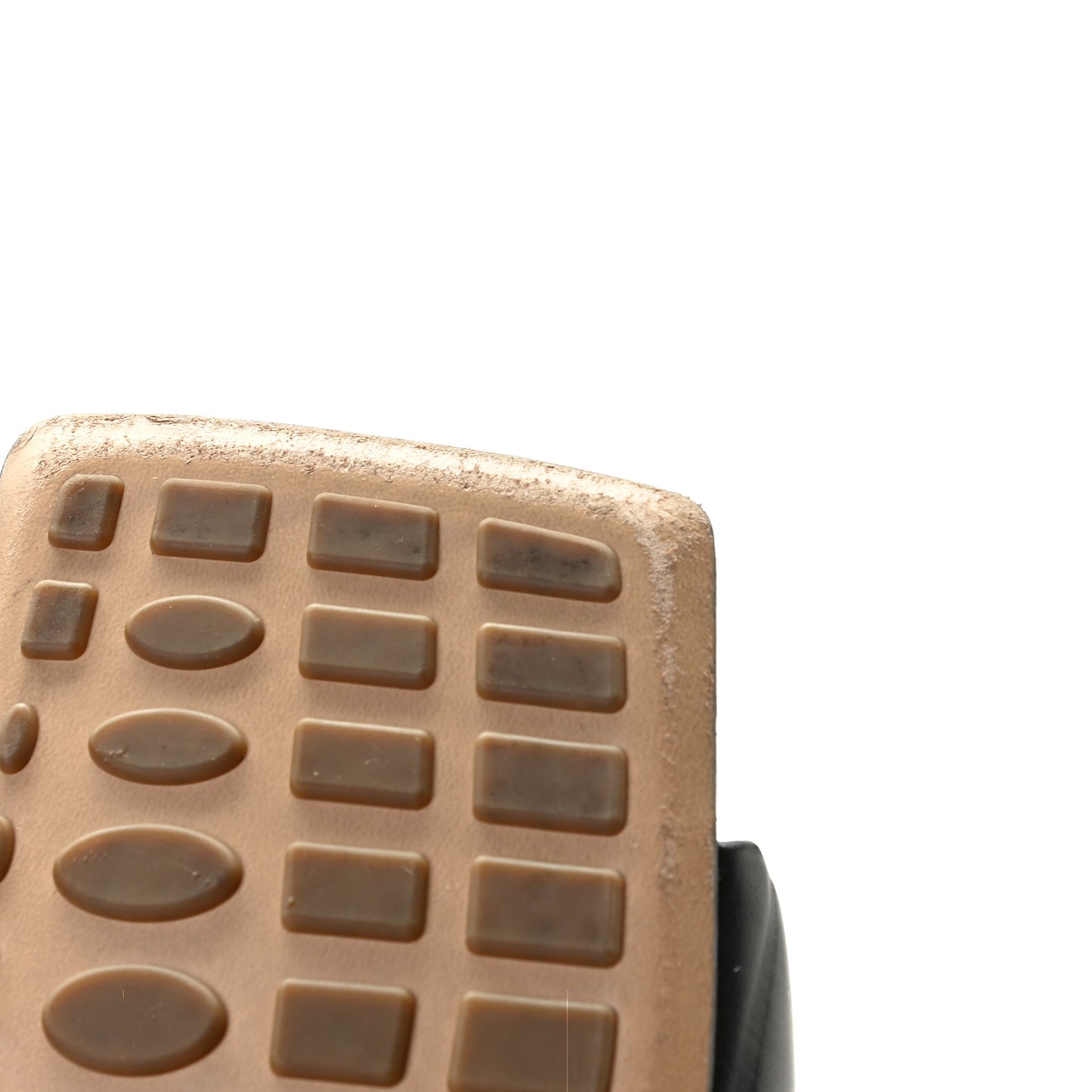 Nappa Quilted Rubber Lido Mule Sandals 41 Black