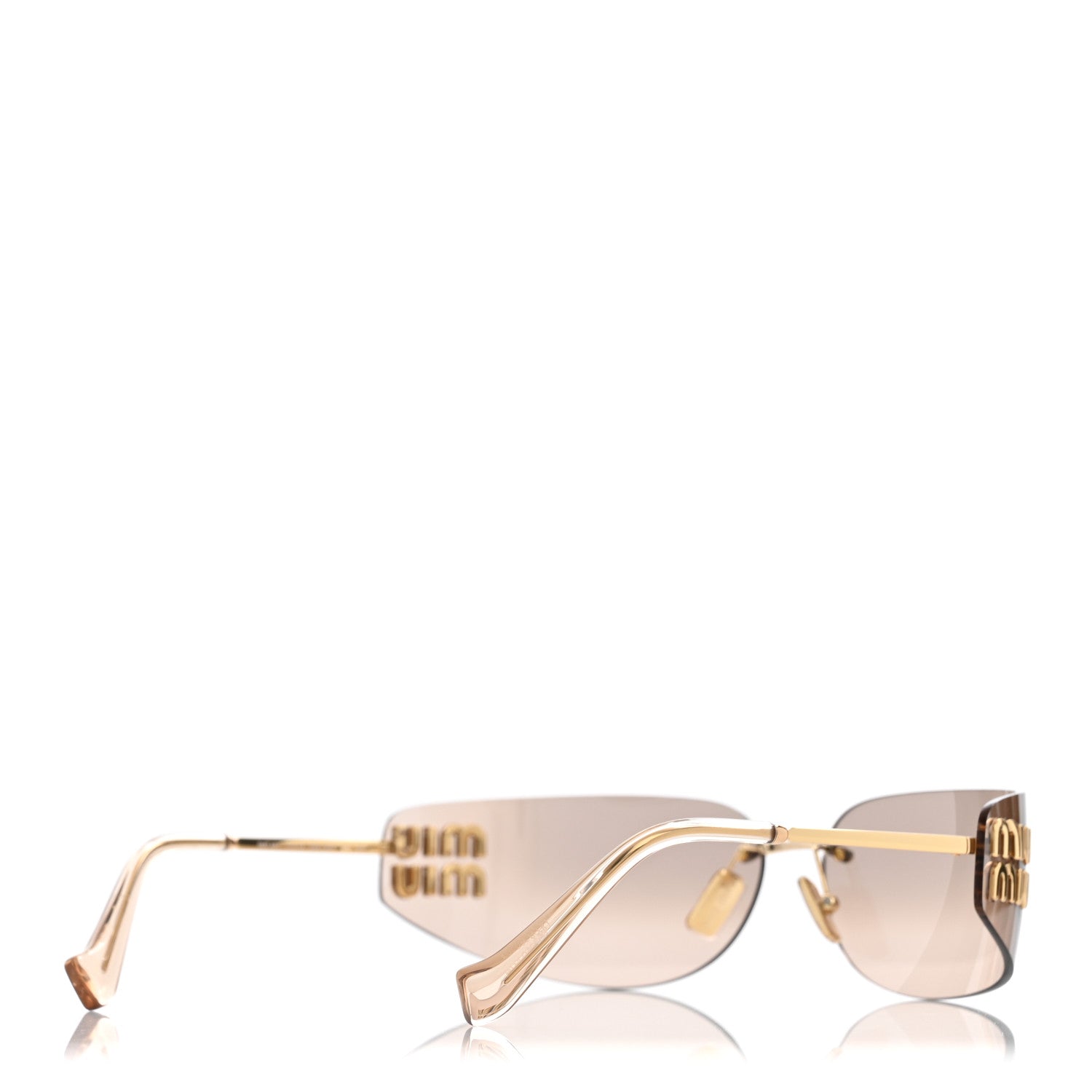 Miu Miu Metal Aube Sunglasses SMUA51 Gold 4 of 7