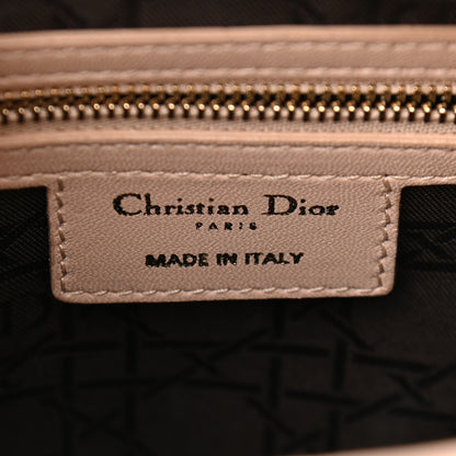 Christian Dior Lambskin Cannage Medium Lady Dior Rose Poudre 7 of 9
