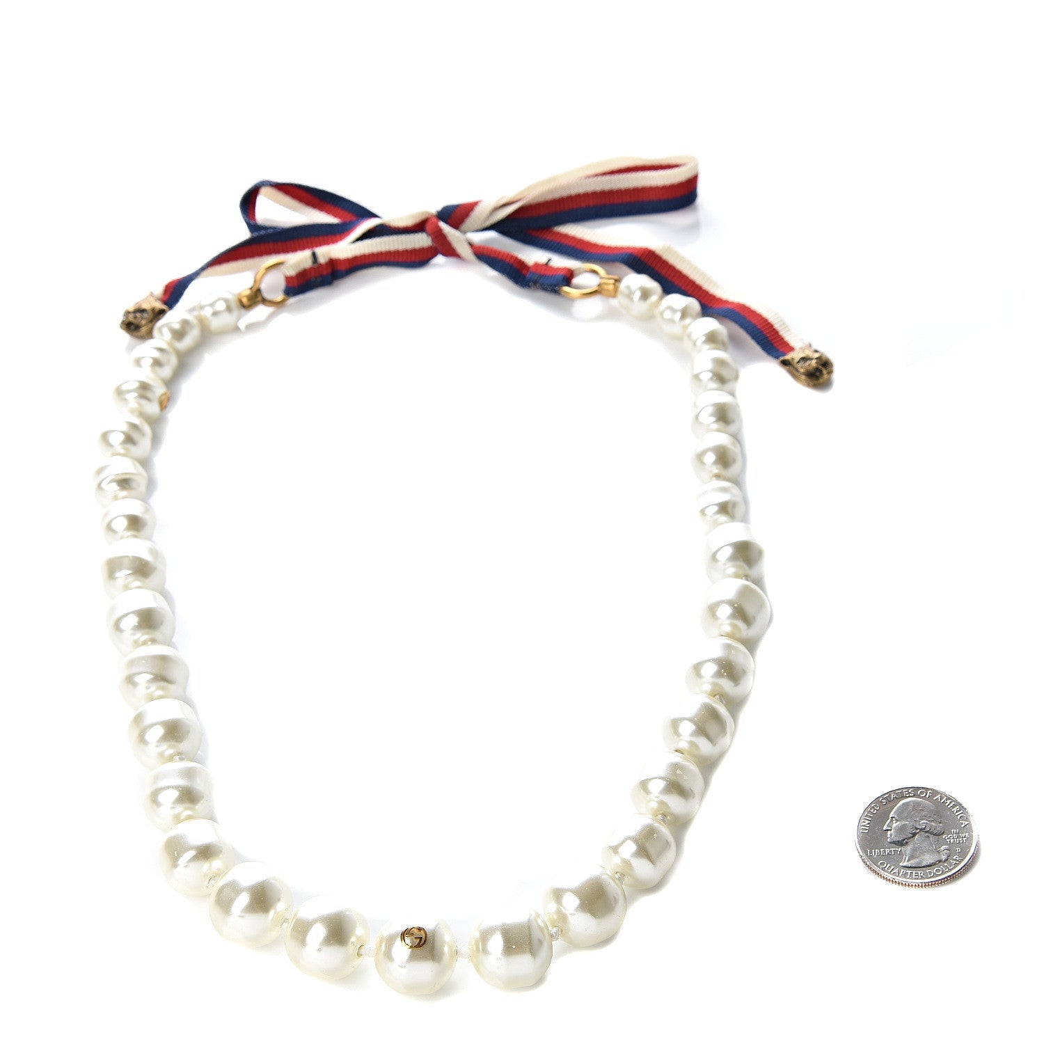 Gucci Pearl GG Sylvie Necklace 2 of 3