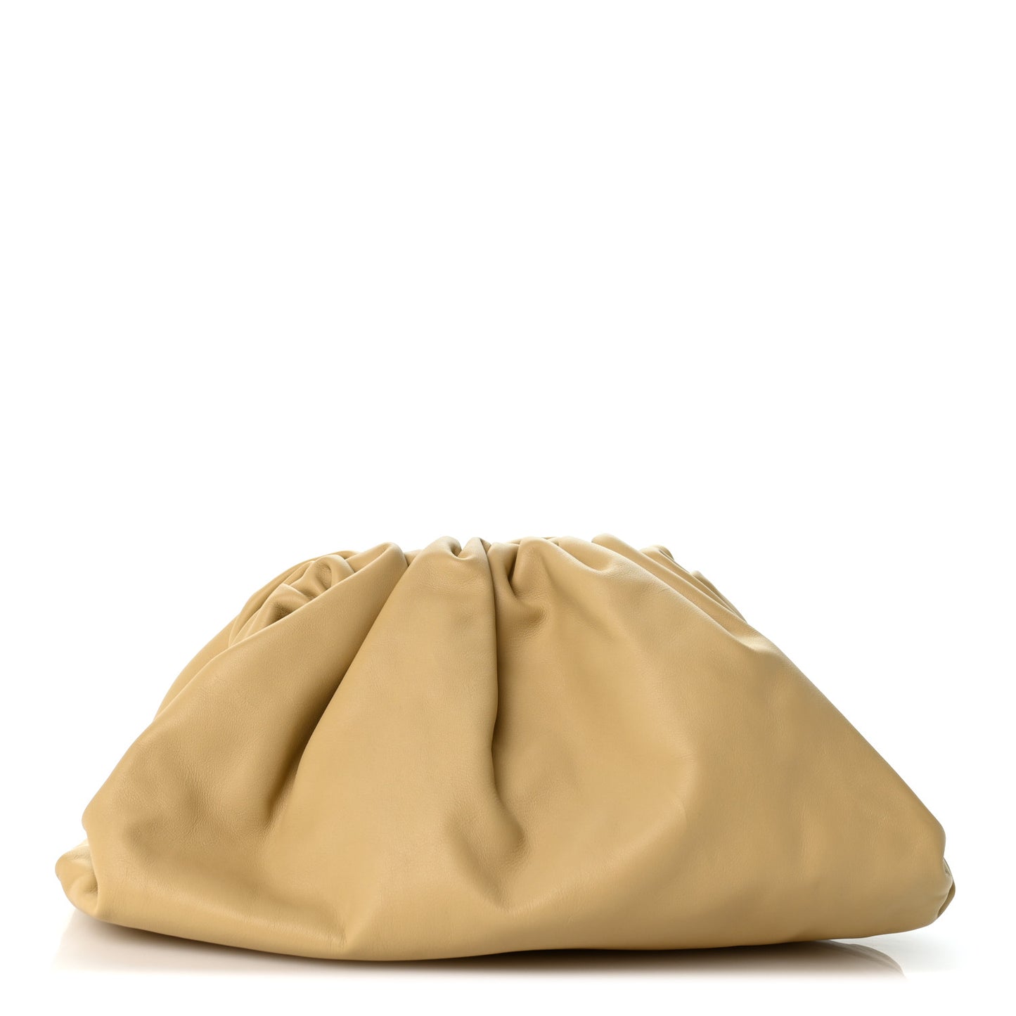 Smooth Butter Calf The Pouch Oversized Clutch Tapioca