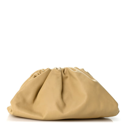 Bottega Veneta Smooth Butter Calf The Pouch Oversized Clutch Tapioca 1 of 12