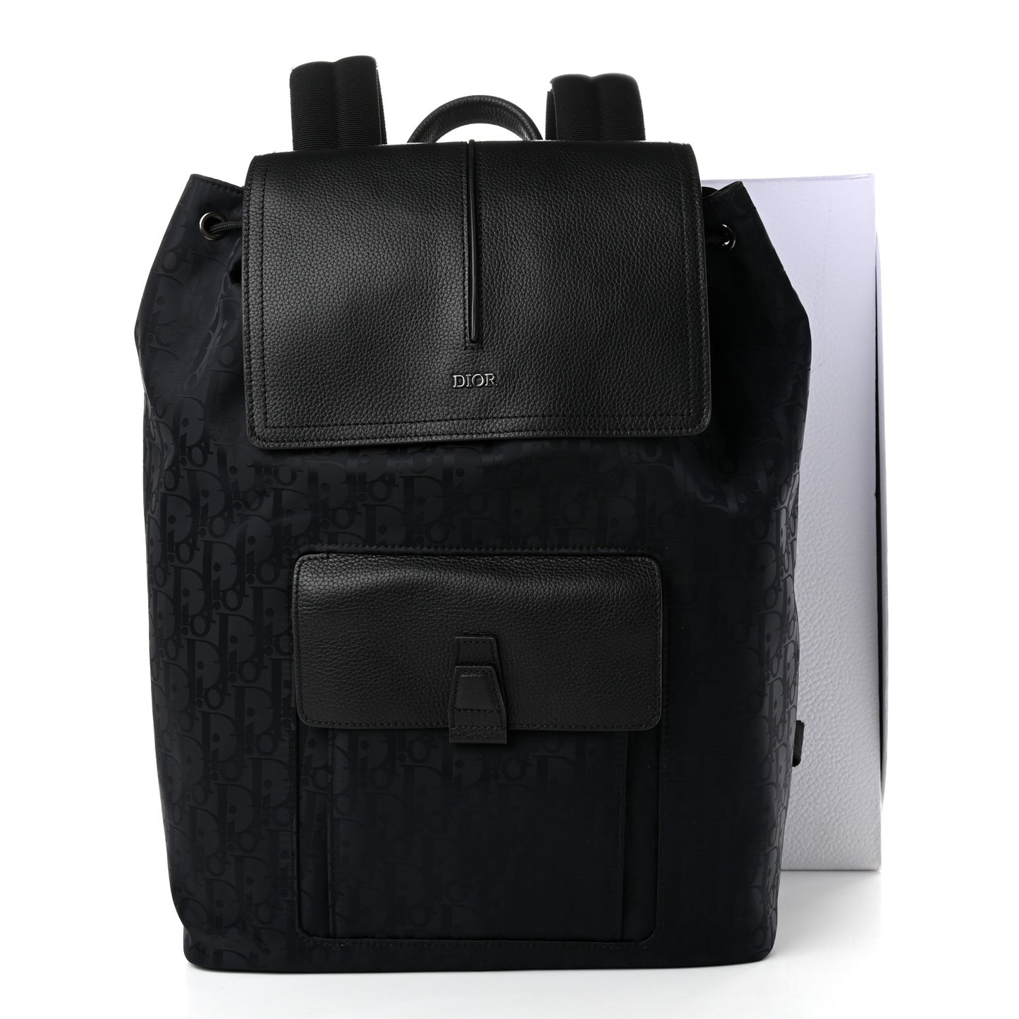 Nylon Oblique Motion Backpack Blue