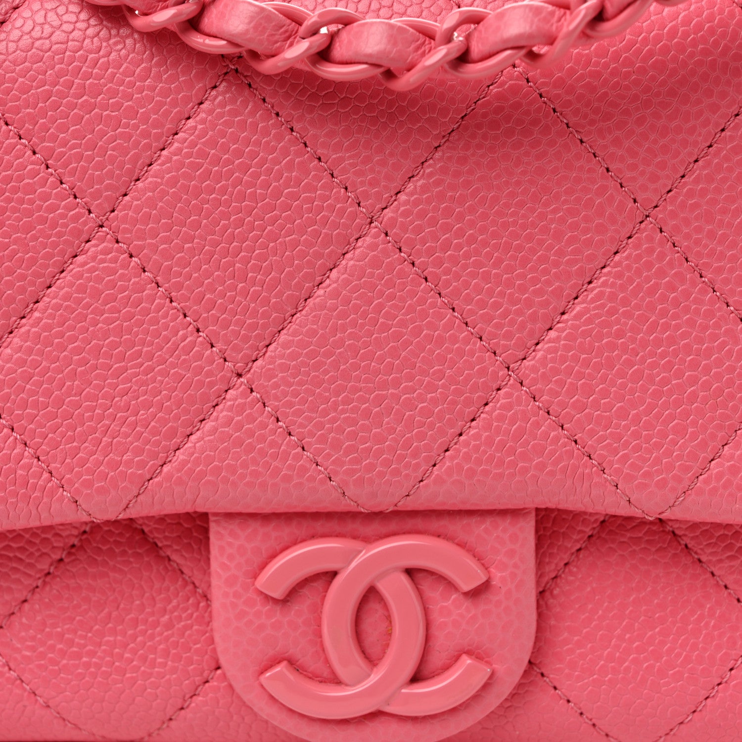 Chanel Caviar Quilted Mini Incognito Square Flap Pink 8 of 10