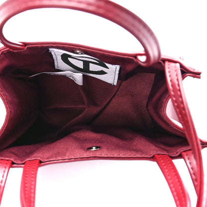 Telfar Vegan Leather Small Shopping Bag Oxblood 5 of 11