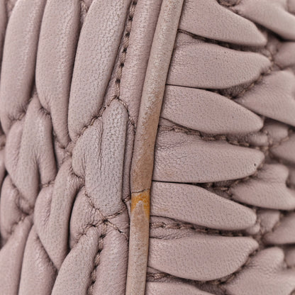 Miu Miu Nappa Matelasse Crystal Clutch  Mughetto 11 of 14