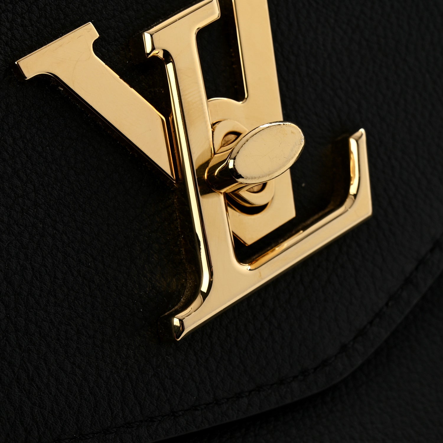 Louis Vuitton Grained Calfskin Lockme Oxford Black 9 of 11