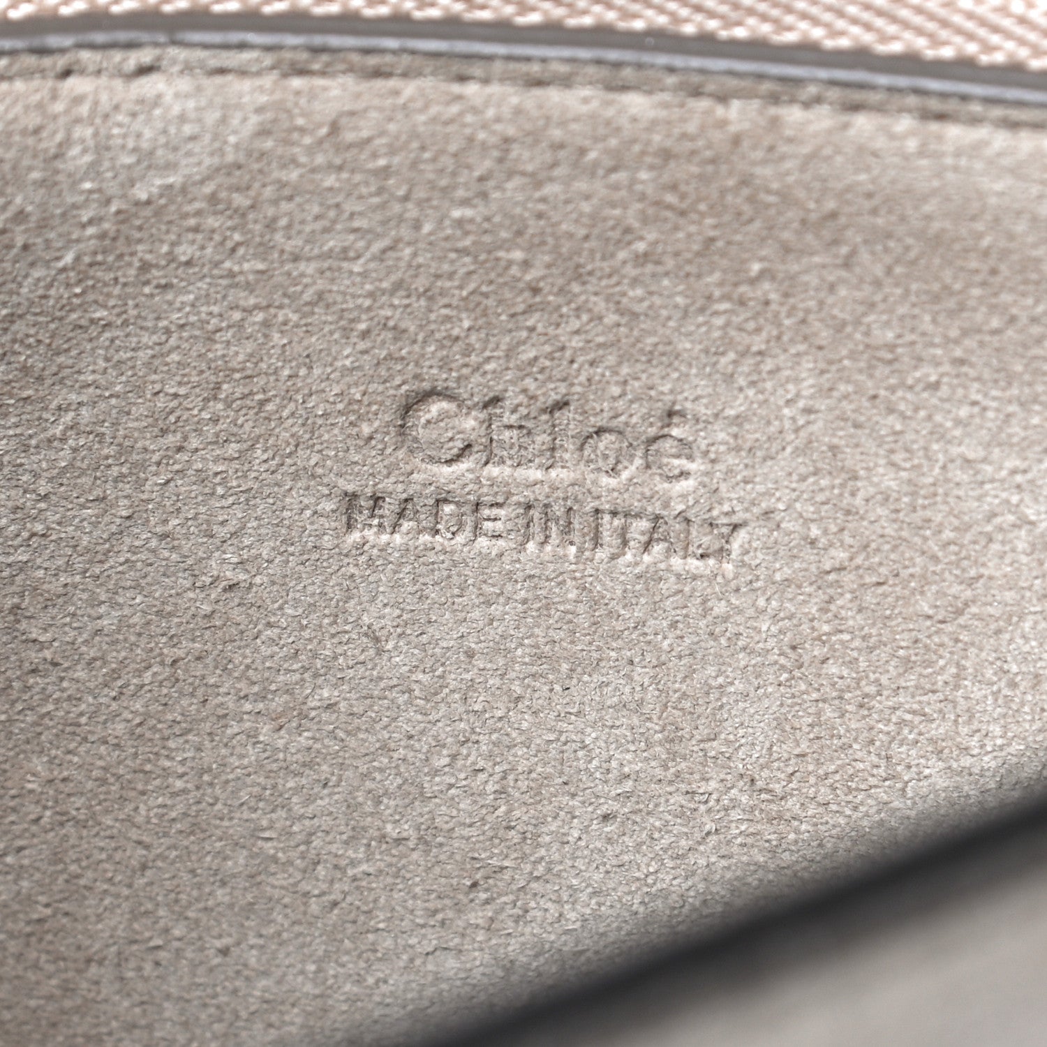 Chloe Calfskin Suede Medium Faye Shoulder Bag Motty Grey 6 of 9