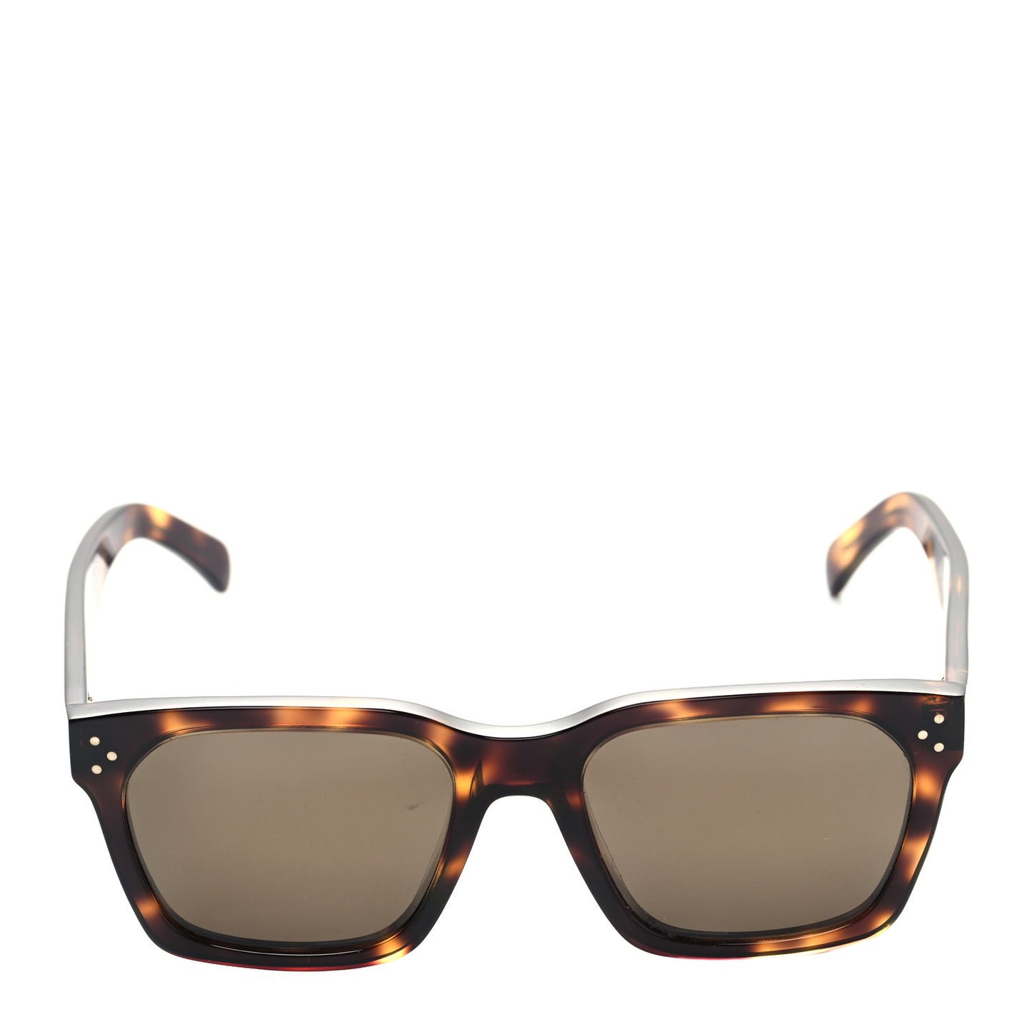 Acetate Polarized Square Sunglasses CL40248I Havana