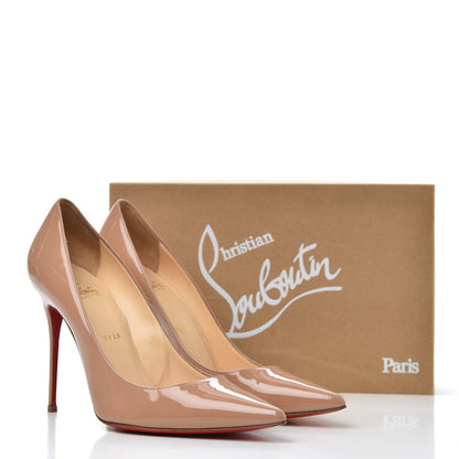 Christian Louboutin Patent Decollete 554 100 Pumps 40 Nude 17 of 17