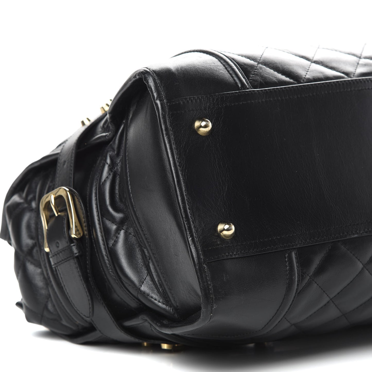 Calfskin Quilted XL Manor Tote Black