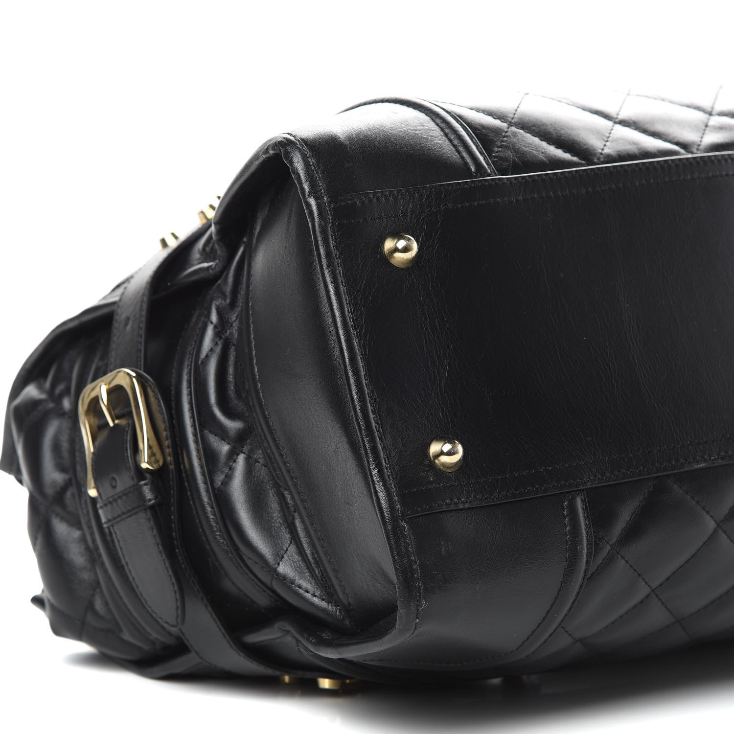 Burberry Calfskin Quilted XL Manor Tote Black 9 of 15